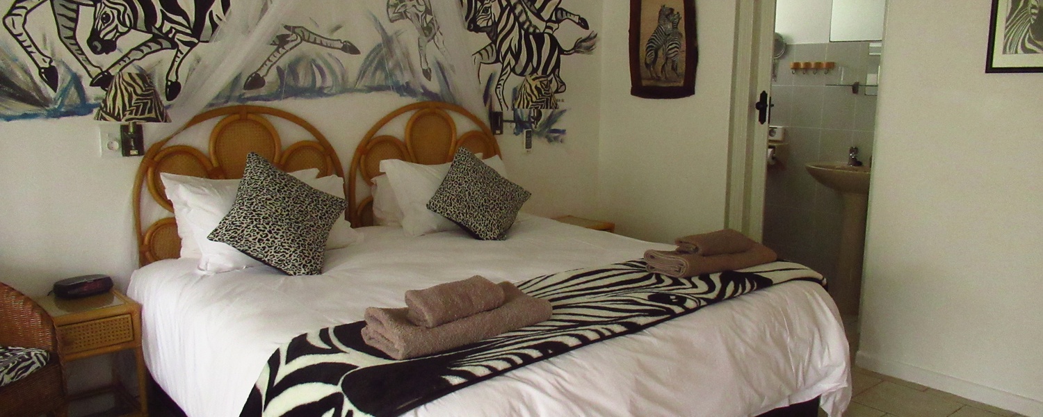 Zebra room, Bhangazi Lodge, St Lucia Kzn, South Africa